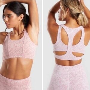 Gymshark Fleur Textured Layered Sports Bra
